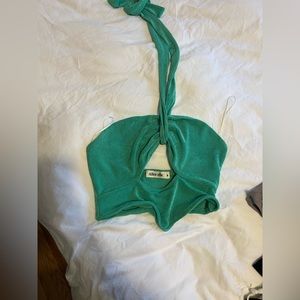 Verge girl green top